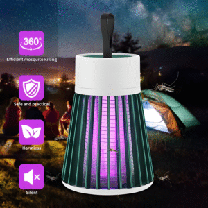Lámpara Mata Mosquitos Recargable 360° – Luz UV, Silenciosa y Segura 🦟✨