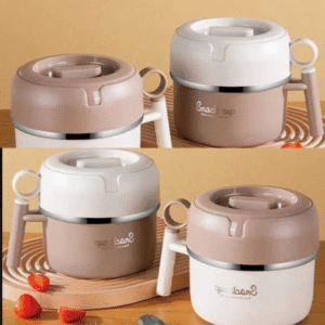 lunchera térmica 3 pisos – acero inoxidable premium 🍱✨