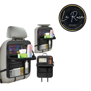 organizador para asiento de auto con bandeja y compartimentos 🪄