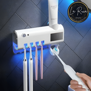 organizador sanitizador uv de cepillos dentales – esterilizador con dispenser 🦷✨