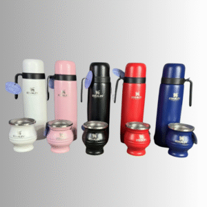 set termo, mate y bombilla – acero inoxidable premium 🌈✨