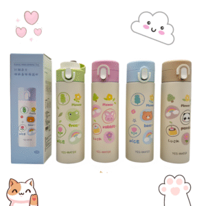 termo infantil 500ml – acero inoxidable con diseños kawaii 🧃🐻