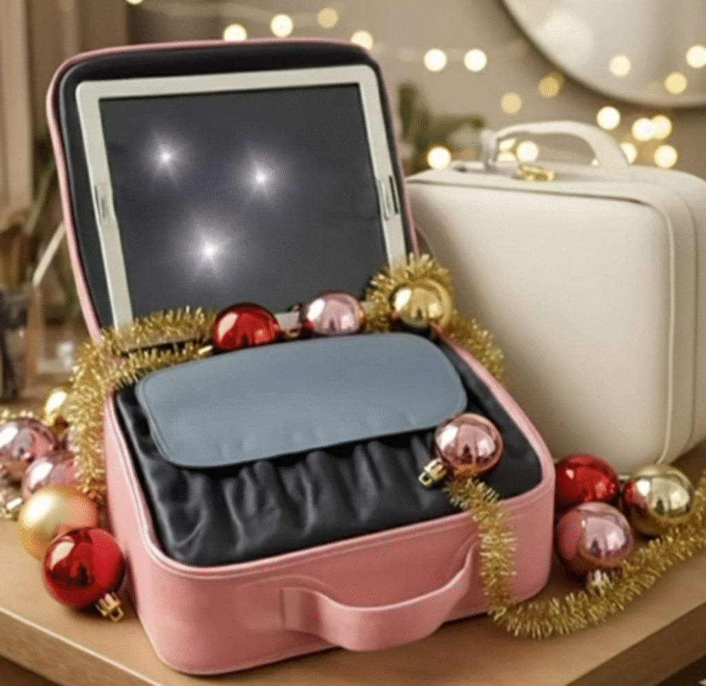 maletín organizador con espejo led