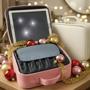 maletín organizador con espejo led